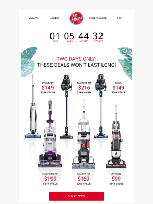 Hoover - These deals are going FAST!