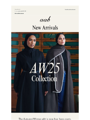 Aab - Now Live: Aab Autumn/Winter 2025