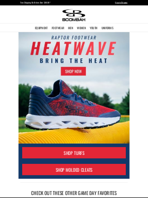 Boombah, Inc. - 🔥👟Bring the Heat with Raptor Heatwave Footwear!👟🔥