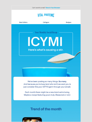 Vital Proteins - Check out our social recaps.