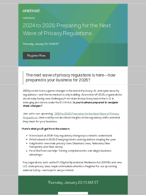 2025 is here—Are you prepared for the evolving privacy regulations?