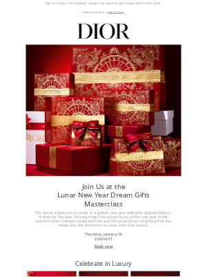 Dior - YOU'RE INVITED | Lunar New Year Dream Gifts