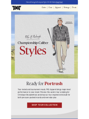 PXG - Find PXG Style on Golf’s Biggest Stage!