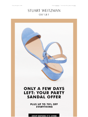 Coach - Re: Up to 70% Off + a Special Sandal Offer Ends Soon