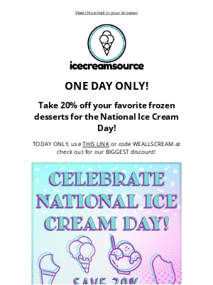 Halo Top Creamery - OUR BIGGEST DISCOUNT for National Ice Cream Day!