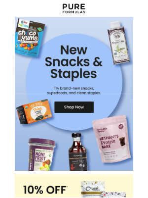 PureFormulas - Explore our latest: Smart snacks, superfoods, and more pantry must haves 🥑