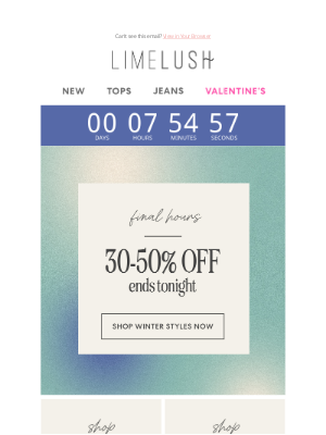 Lime Lush Boutique - ⏳🛍️ Winter Blowout Final Hours!!!