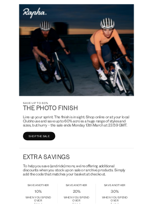 Rapha - Your last chance to save up to 60%