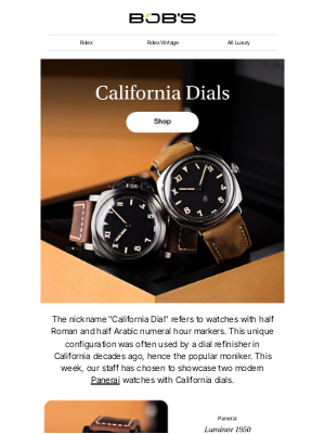 What's the Deal with California Dials?