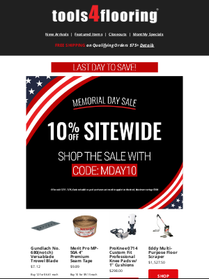 Tools 4 Flooring - LAST CHANCE 🏃‍♂️‍➡️ Memorial Day Sale Ends Today!