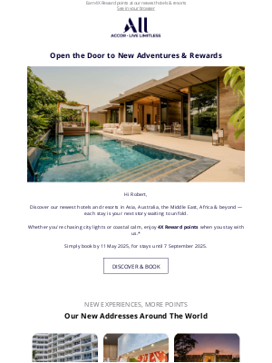 Accor Hotels - 🌍 Explore, stay, and earn 4X more rewards! 🌟