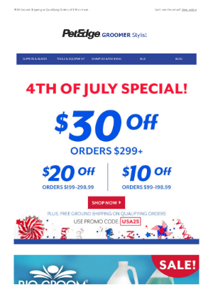 PetEdge - ✰ 4th of July Special: $30 off starts now