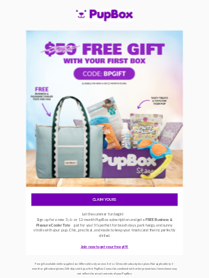 PupBox - 🧊 Your Coolest Summer Perk, On Us!