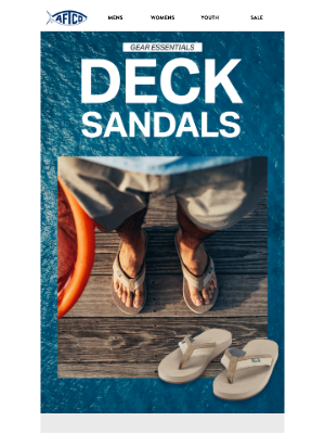 AFTCO Fishing - Deck Sandals: Step Into Comfort That Goes Anywhere