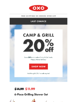 OXO - Will you miss out? 20% off ends soon