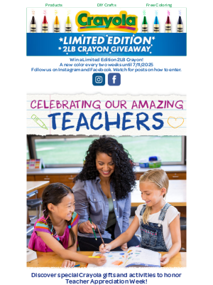 Crayola - ‍🏫 A Heartfelt Thanks to Our Amazing Teachers!