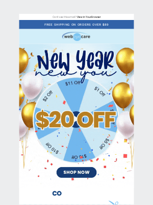 WebEyeCare - Big Savings for the New Year: $20 Off! 💸