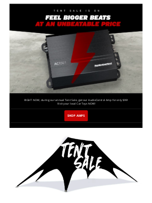 Car Toys - TENT SALE SPECIAL 🎪  AudioControl Amps ONLY $99