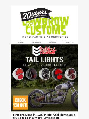 Lowbrow Customs - new Tail Lights from No School Choppers