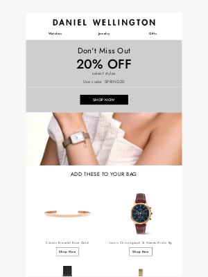 Daniel Wellington - Don’t Miss 20% OFF – Shop Now!