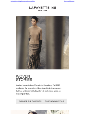 Lafayette 148 New York - Introducing Fall 2025: Woven Stories