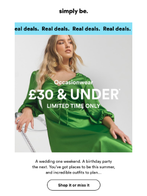 Simply Be (United Kingdom) - £30 & UNDER: Occasion faves 🩷