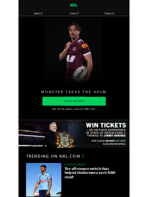 NRL - National Rugby League - New Leadership, New Energy: Maroons Gear Up for Game II 💪