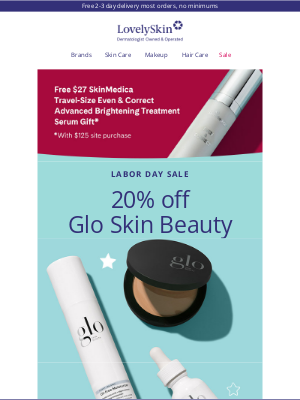 LovelySkin - JUST ADDED: 20% off Glo Skin Beauty!