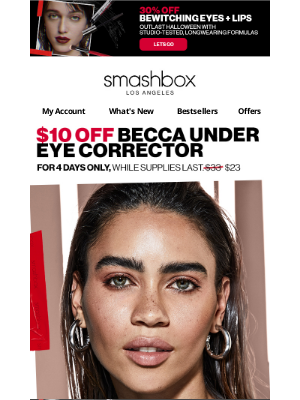 Smashbox Cosmetics USA - Literally: $10 off the Becca corrector 💸