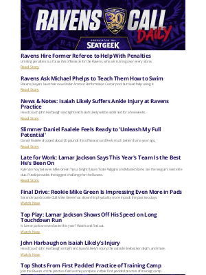 Baltimore Ravens - Marie, Here's Your Ravens Call Daily