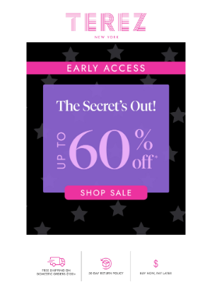 Terez - Early Access: Secret Stash Sale!