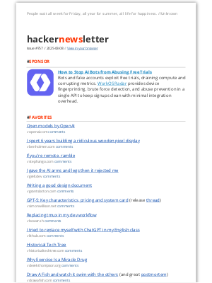 Hacker Newsletter - Hacker Newsletter #757