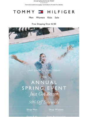 Tommy Hilfiger - LAST CHANCE | 50% off SITEWIDE