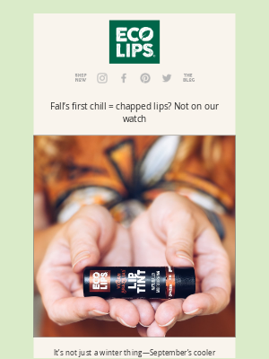 Eco Lips - Chapped lips? Not on our watch 🍂