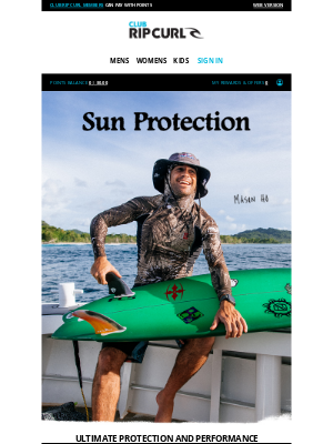 Rip Curl - Rash Guards for ultimate protection and performance