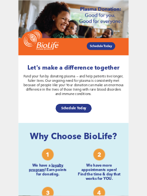 BioLife Plasma - 📣 Special alert! We appreciate you! You're crucial to saving lives.