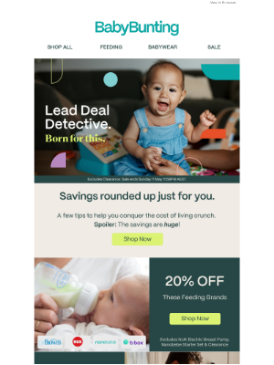 Baby Bunting (Australia) - Lead Deal Detectives, these deals are getting away! 🧐