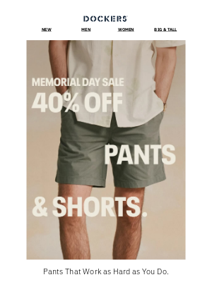 Dockers - Team Pants or Team Shorts?