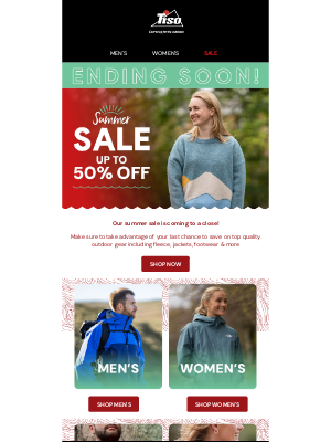 Tiso (United Kingdom) - ENDING SOON! Final Two Days
