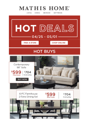 Mathis Brothers Furniture - 🚨 Shop This Week's HOT DEALS