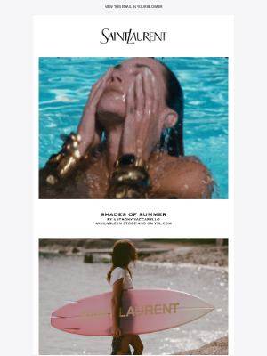 Yves Saint Laurent - Shades of Summer by Anthony Vaccarello