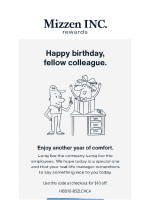 Mizzen+Main - Happy birthday. Here's some cash.