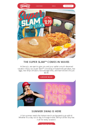 Denny's - larry Splash Into Summer With This Amazing Deal