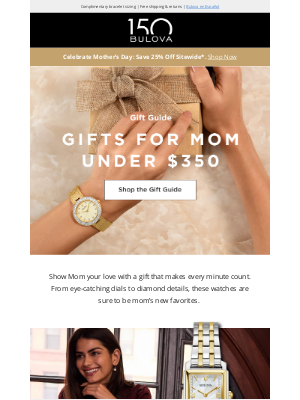 Bulova - Gifts Under $350: Mother’s Day Style