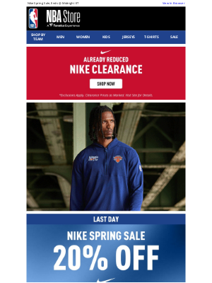Los Angeles Clippers - LAST DAY! 20% Off NBA Nike Apparel >>