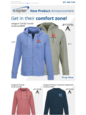 4imprint - 🍂A cozy and comfortable forecast ahead in new (amazing) logoed apparel!