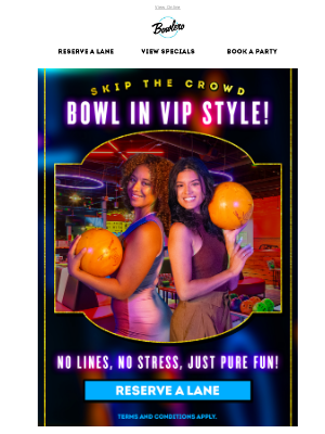 Bowlero - The Fast Lane To Fun Starts Here ⚡Secure Your Lane Today!