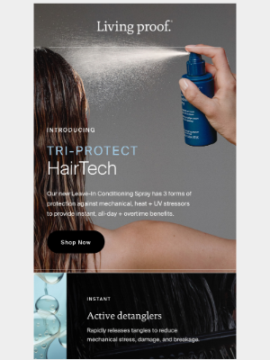 Living Proof - HairTech that life-proofs your hair with every spray.