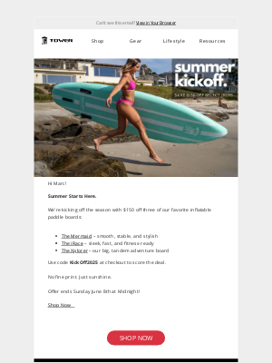 Tower Paddle Boards - 🚨 $150 Off Our Top iSUPs – Summer Starts Now