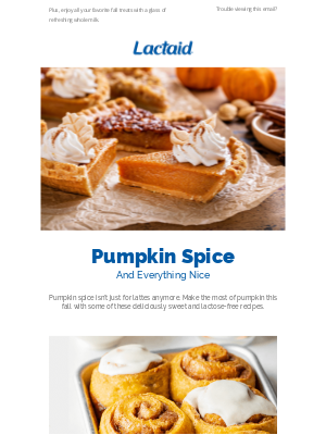 LACTAID® - Ruth, are you ready to pumpkin spice up your fall?